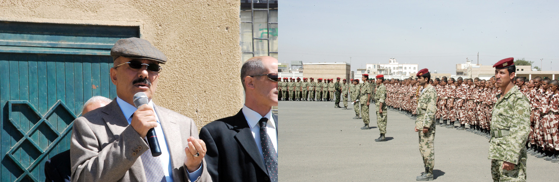 فخامة الرئيس يزور عدد من معسكرات القوات المسلحة