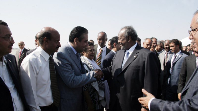 عدن: زيارة الرئيس الجيبوتي، اسماعيل عمر جيله، 21-11-2010