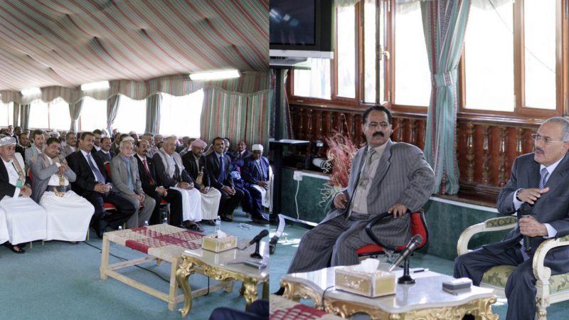 President Saleh meets GPC's parliamentary bloc members